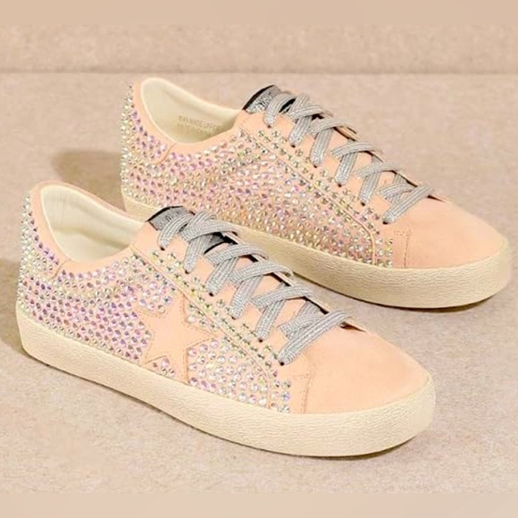 Mi.iM Shoes - Mi.im Pink Rhinestone Star Sneakers – Worn Once, Size 8
